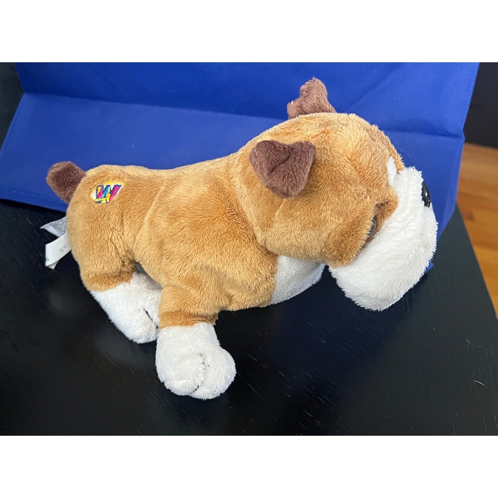 Ganz Webkinz Bulldog Plush Stuffed Animal Tan White Dog HM126 Collectible Toy